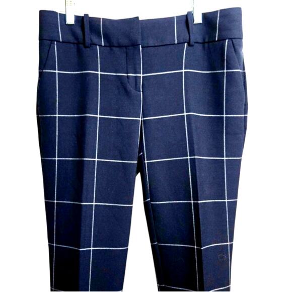 Ann Taylor Navy Windowpane‎ Plaid Pants – Size 4 - Picture 4 of 8